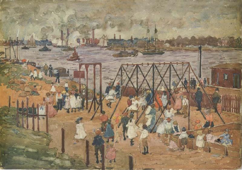 Maurice Prendergast The East River